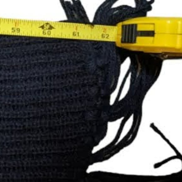 Navy Blue Scarf and Matching Hat One Size Fits Most - Picture 5 of 9